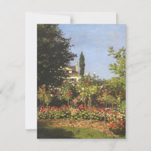 Jardim Florido em Sainte Adresse por Claude Monet
