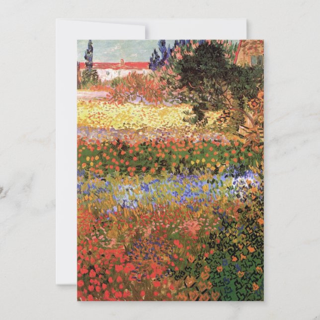 Jardim Florido por Vincent van Gogh (Frente)