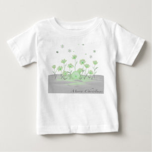 Jardim Florido Verde – Camiseta Infantil Fresca de