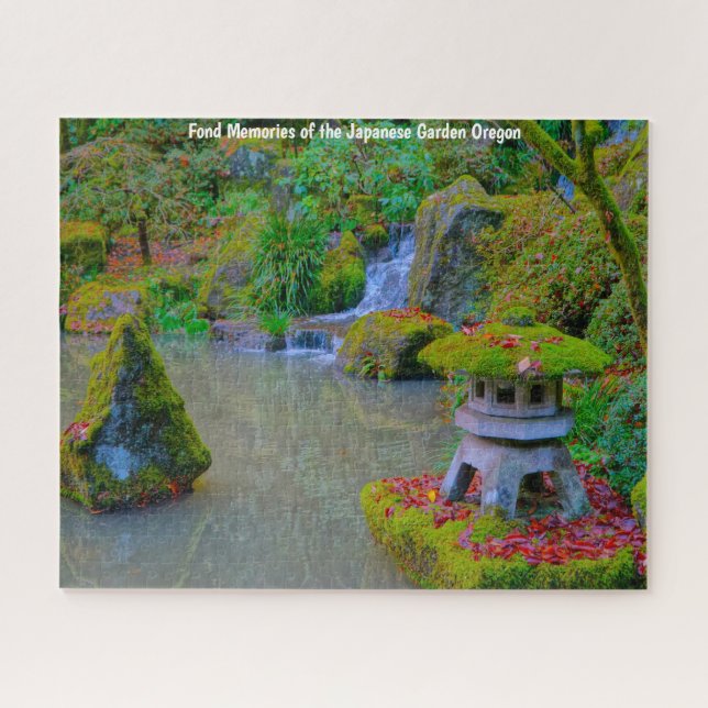 Jardim Japonês de Outono Oregon. Quebra-cabeça (Horizontal)