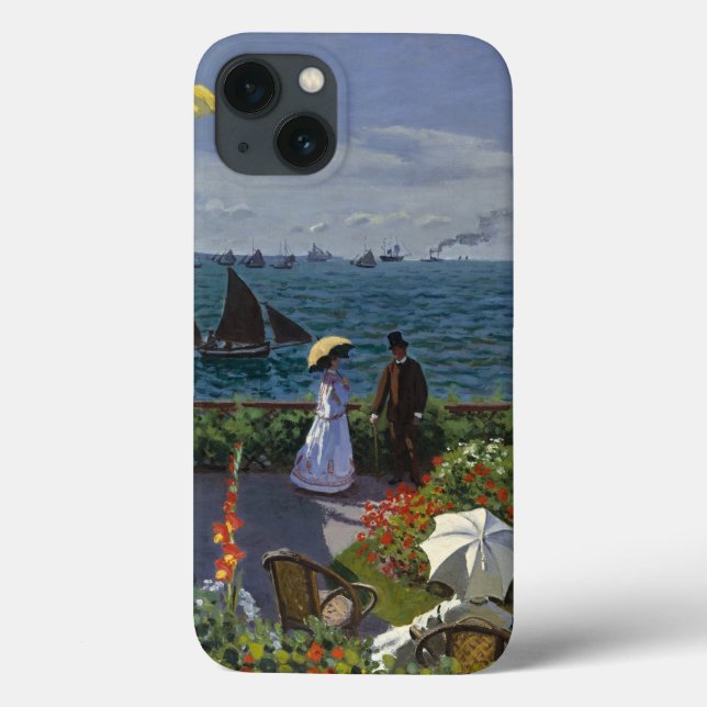 Jardim Monet na Pintura Sainte-Adresse (Verso)