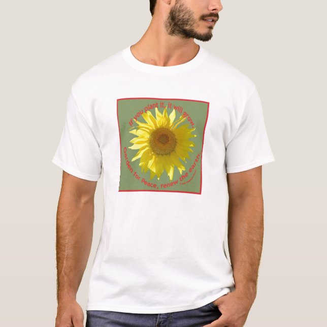 Jardim para a paz, camisa da criança (Frente)