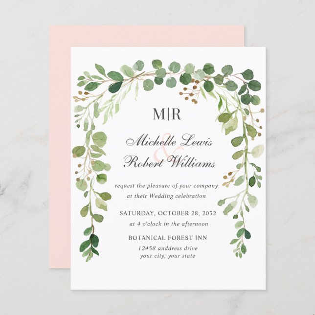 Jardim Primavera de Verão de Arca Verde do BUDGET (Frente/Verso)