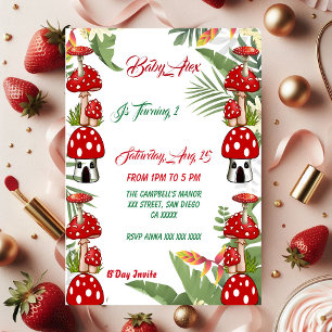 Jardim Toadstool primeiro aniversario de Folhagem