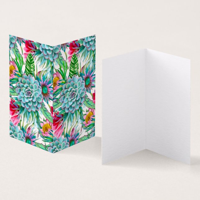 Jardim tropical suculento (Interior e exterior)