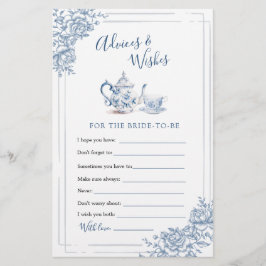 Jardim Vitoriano Azul - Advertência e Desejos