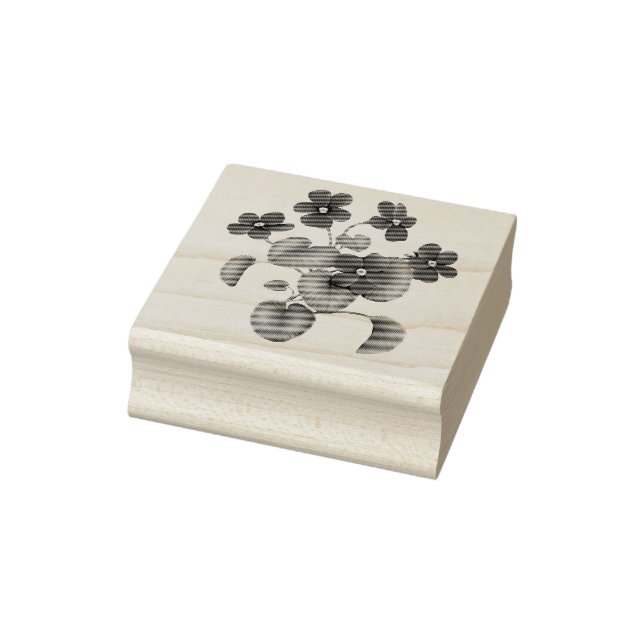 Jardim Vitoriano Violeta Carimbo de Borracha (Carimbo)