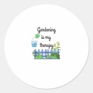 Jardinagem é meu adesivo de terapia