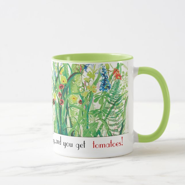 Jardinar é mais barata do que a caneca da terapia (Direita)