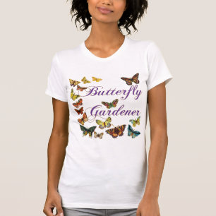 Jardineiro Borboleta Dizendo T-shirt