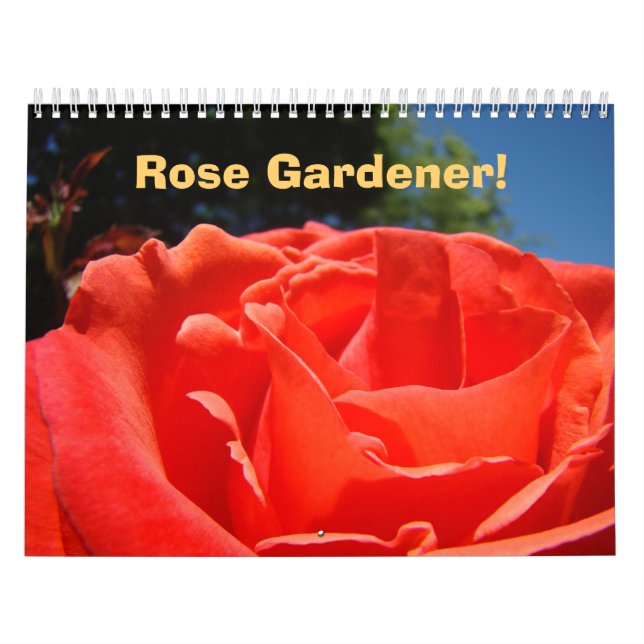 Jardineiro de Rosas! Presentes de calendário Rosas (Capa)