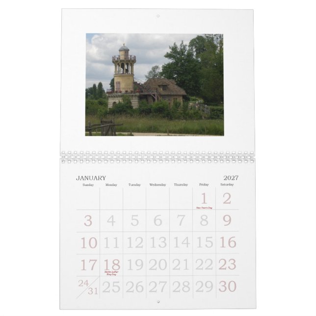 Jardins do calendário de Versalhes (Jan 2027)