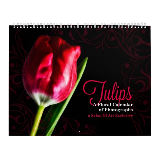 Jardins Florais Tulip 12 Meses Calendário GRANDE (Capa)