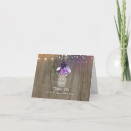 Jarra de Pedra com Floral Roxo Agradecimento de Ca