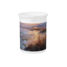 Caneca Farol do Pôr do Sol Costeiro