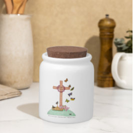 Jarro De Doces Borboleta Cruzada Oração Jar