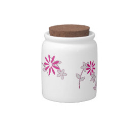 Jarro De Doces Flores Florais Rosa 4Delia