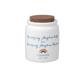 Jarro De Doces Pequeno Salto Memorial Personalizado como Pet Urn 