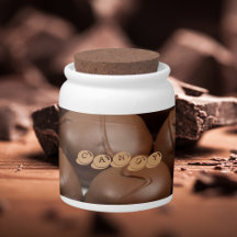 Pote de doces de Trufa de Chocolate