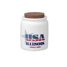 Pote de doces Illinois EUA 1818