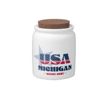 Pote de doces Michigan USA 1837