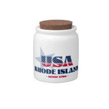 Pote de doces Rhode Island USA 1790