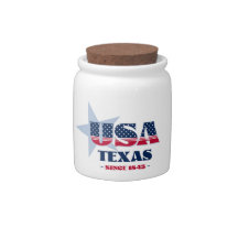 Pote de doces Texas USA 1845
