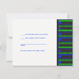 JASONCool Bar moderno Mitzvah Convite Azul Preto