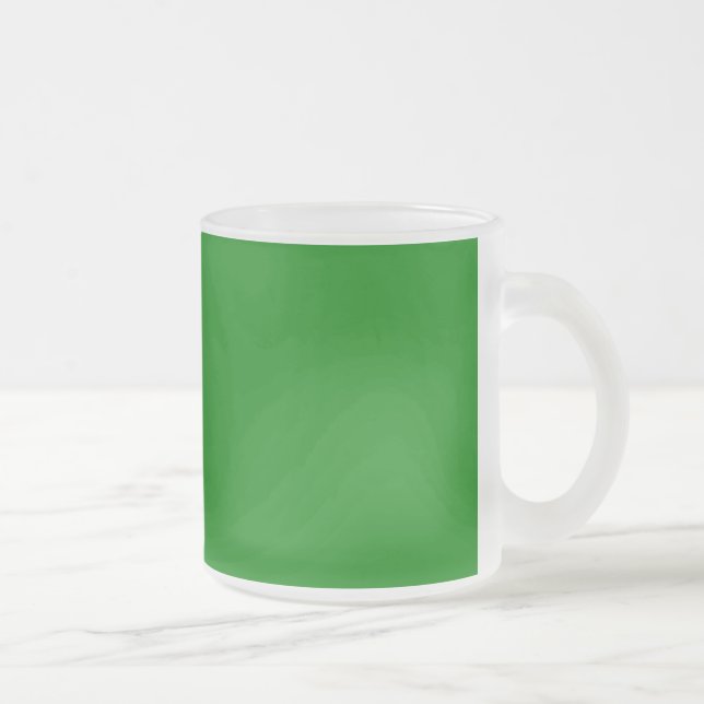 Jateado Caneca de Café em Vidro Esverdeado (Direita)