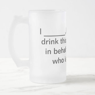 Jateado Caneca de cerveja de Cerveja Proxy - Vidro do Fosc