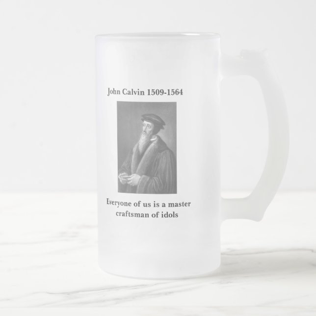 Jateado Caneca de cerveja de vidro da cerveja de Calvin (Direita)