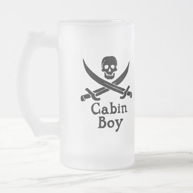 Jateado Caneca de cerveja de Vidro do Cabine Boy (Esquerda)