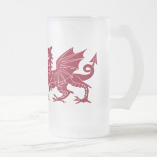 Jateado Caneca de cerveja de vidro do dragão medieval