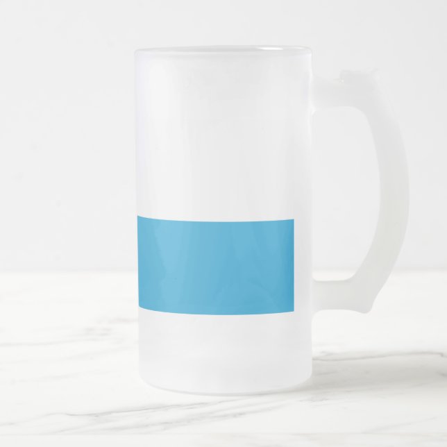 Jateado Caneca de cerveja de vidro fosco da bandeira da Ba (Direita)