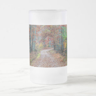 Jateado Caneca de cerveja de vidro fosco Fall On The Dirt 
