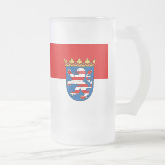 Jateado Caneca de cerveja de vidro fosco Fůag de Hesse