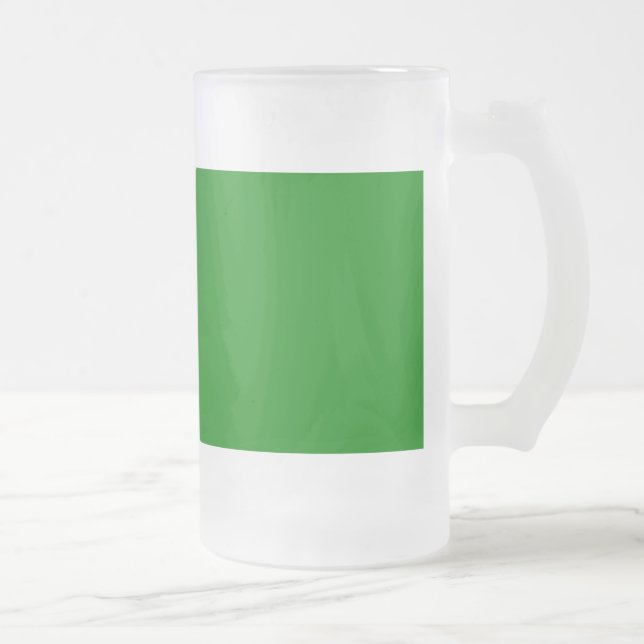 Jateado Caneca de Cerveja em Vidro Fosco Verde (Direita)