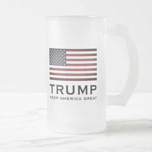 Jateado Vidro de caneca de cerveja de cerveja Trump - Keep (Direita)