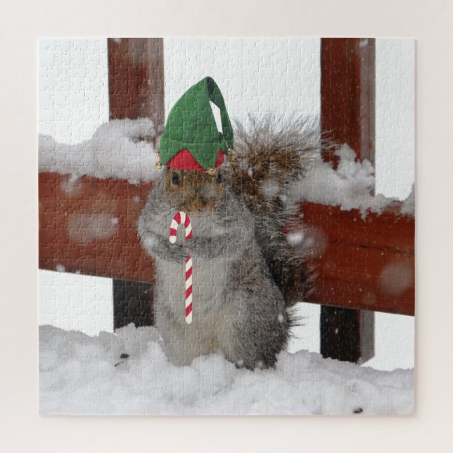 Jaunty Elf Squirrel Quebra-cabeça (Vertical)