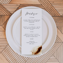 JAYLA Boho Terracotta Burnt Orange Rust Menu