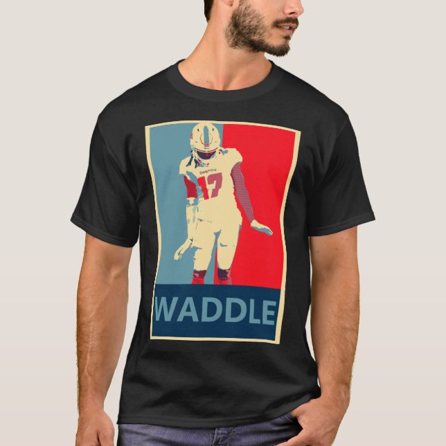 Jaylen Waddle - A Camiseta Essencial da Dança de W (Frente)