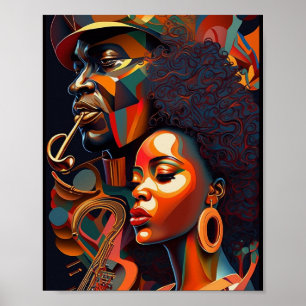 Jazz Abstrato Poster Art