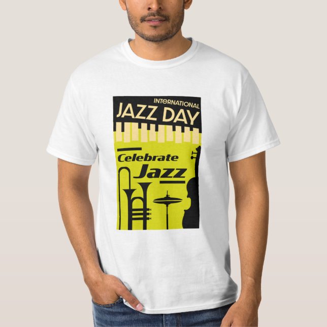 Jazz internacional dia 30 de abril T-Shirt (Frente)