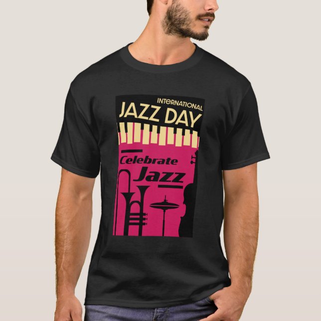 Jazz internacional dia 30 de abril T-Shirt (Frente)