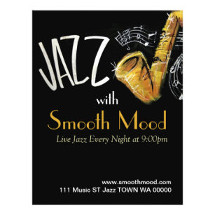 Jazz Music Musical Flyer Convite