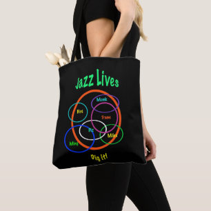 Jazz Music vive Tote Bag
