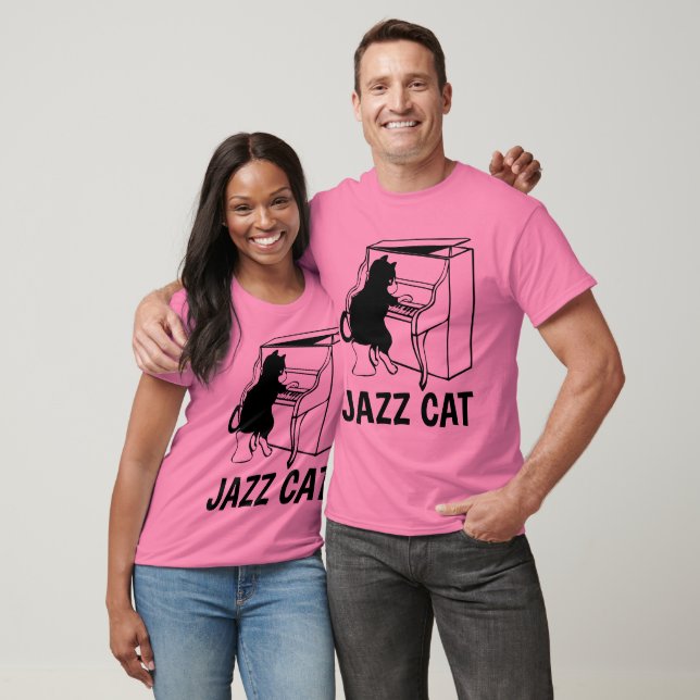 JAZZ PIANO CAT T-shirts (Unissex)