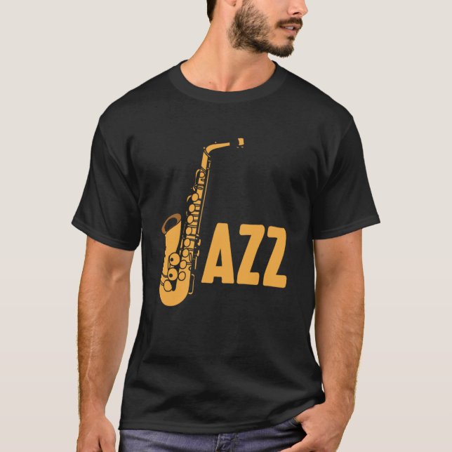 Jazz Saxophone Pullover Hoodie (Frente)