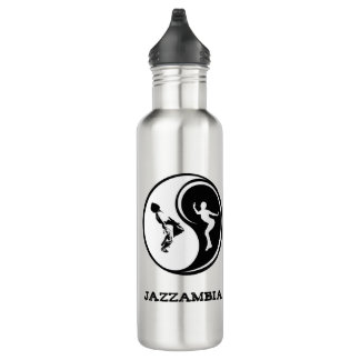 Jazzambia Yin Yang Garrafa d'água 24 oz
