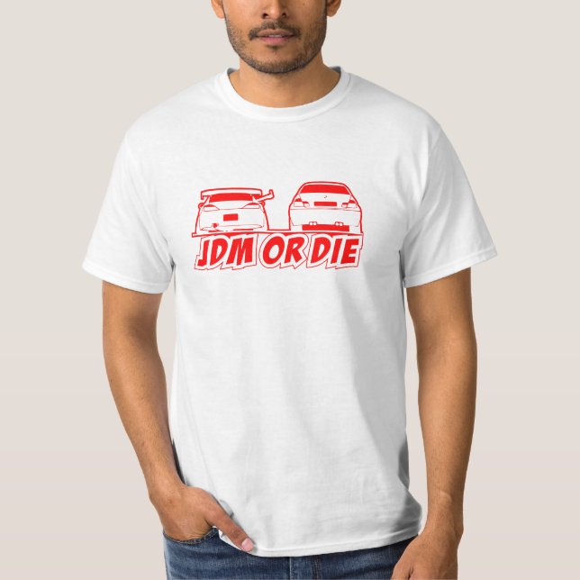 JDM OU MORREM CAMISA DA RAÇA T (Frente)